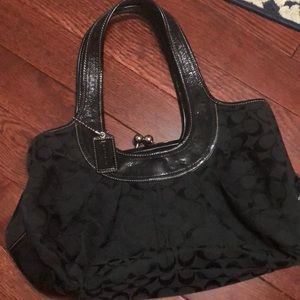 Black coach bag
